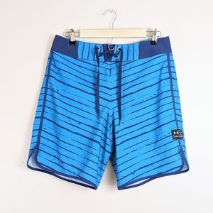 NWT Under Armour | Men's Blue Stripe Boardshorts
